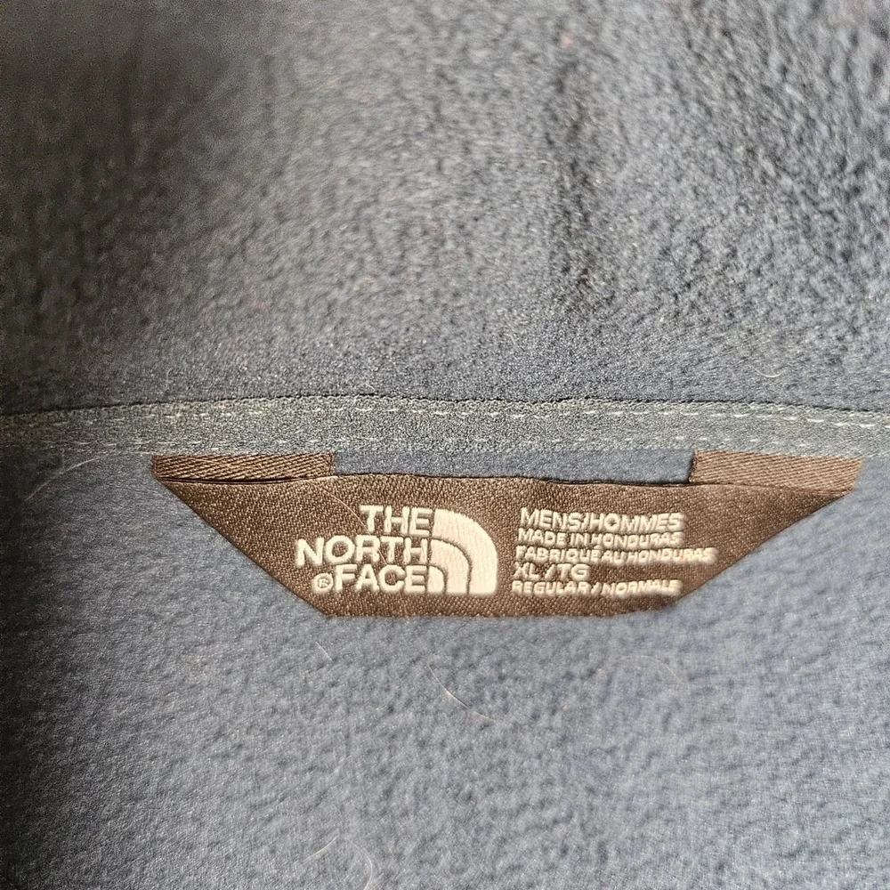 The North Face TKA 100 Fleece Pullover Mens XL Blue Quarter Zip Sweater